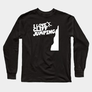 I love Cliff jumping Long Sleeve T-Shirt